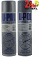 U-pol Powers Can Grey Primer & Alloy Silver - 2 Aerosol Kit